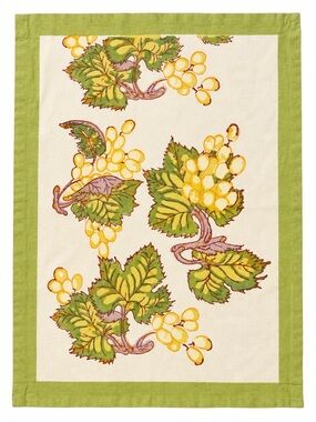 Couleur Nature Bruno Lamy Grape Vine Cotton Napkin 19x18 French Country Handmade